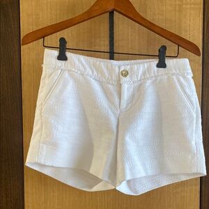 Lilly Pulitzer white shorts. Size O. Perfect with blazer and wedges or sneaker